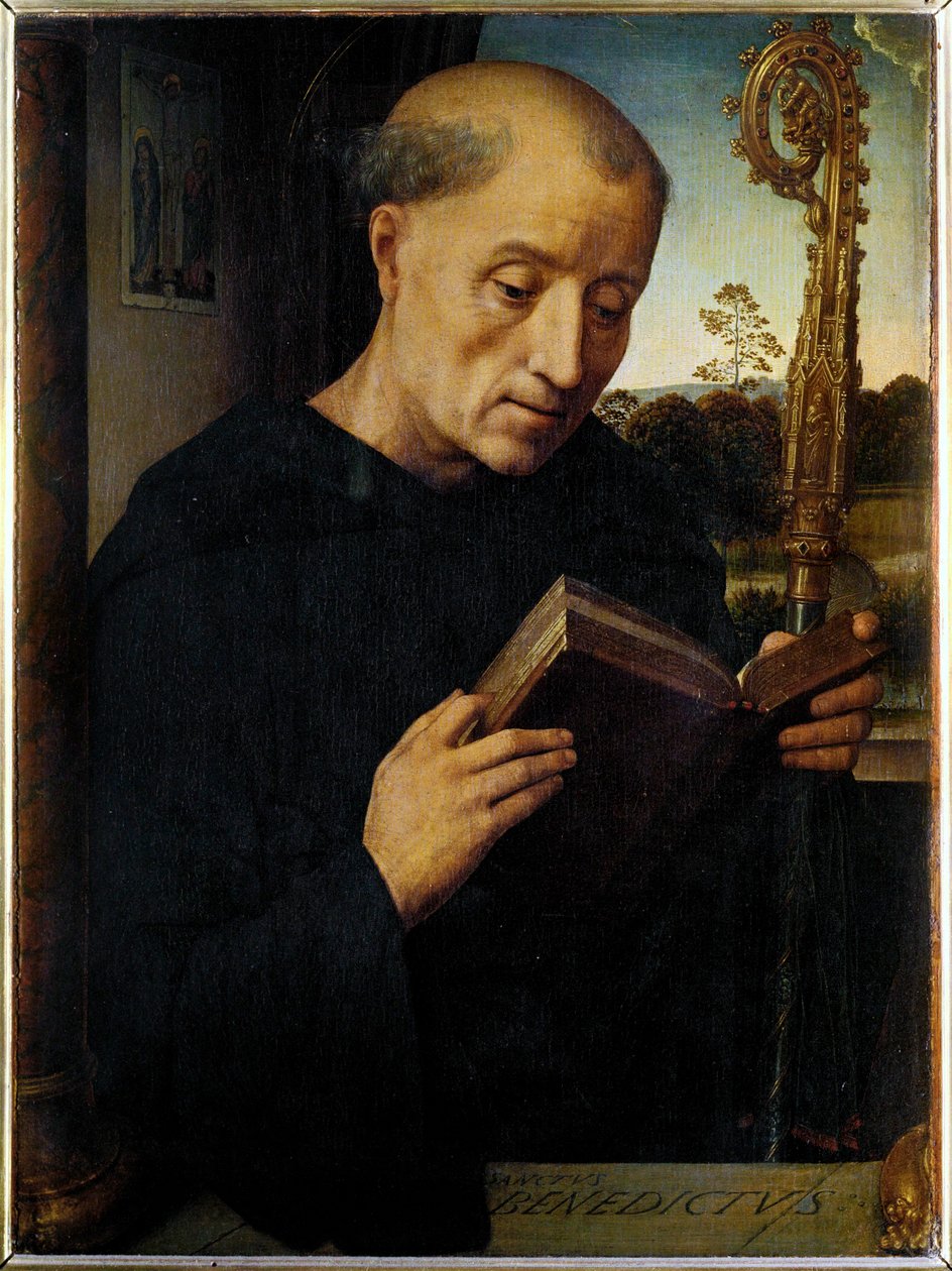 San Benedetto di Nurcia (ansimante) da Hans Memling