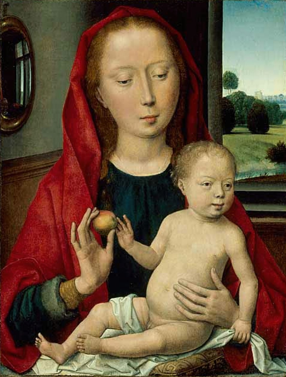 Vergine con Bambino da Hans Memling