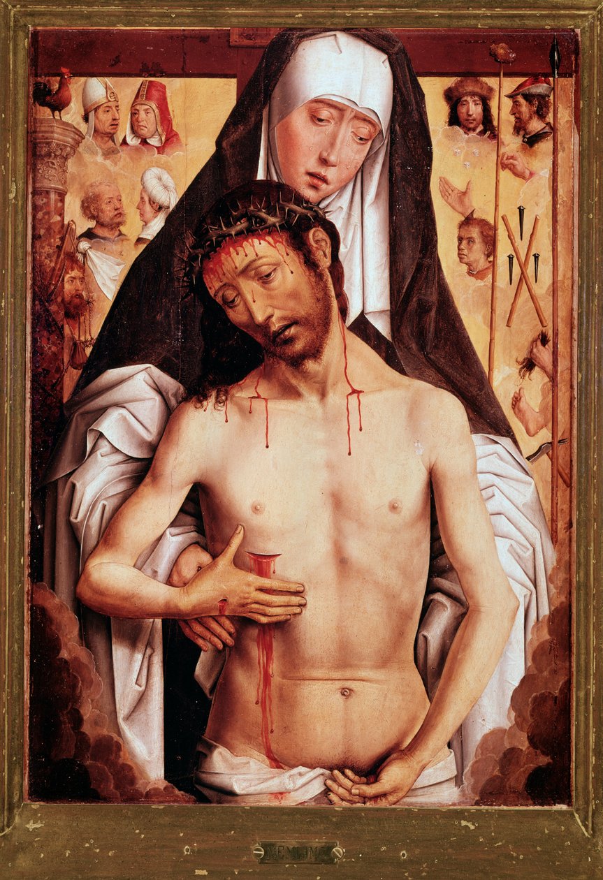 Vergine e Cristo morto da Hans Memling