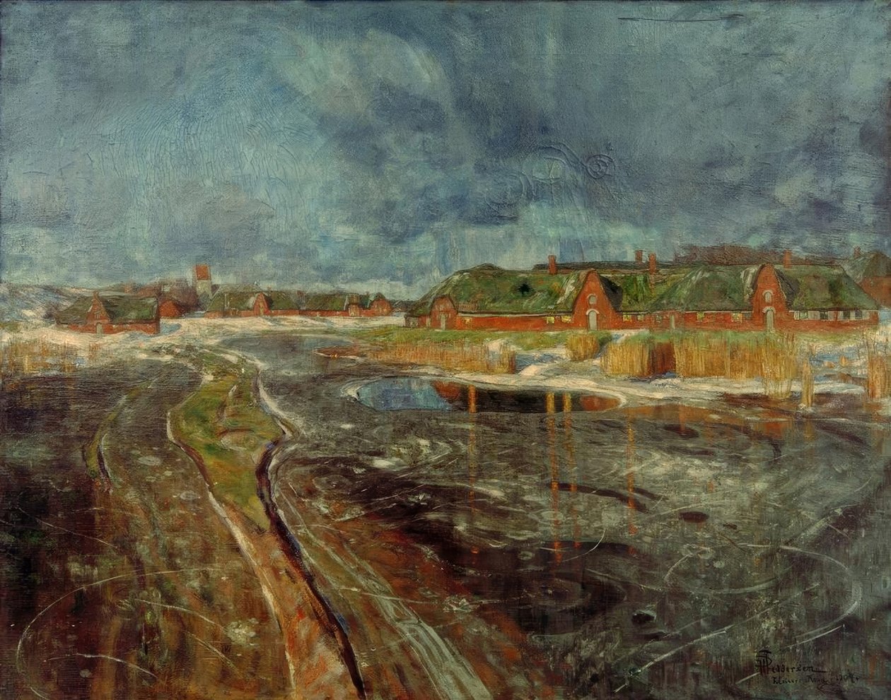 Inverno in Frisia settentrionale da Hans Peter Feddersen der Jüngere