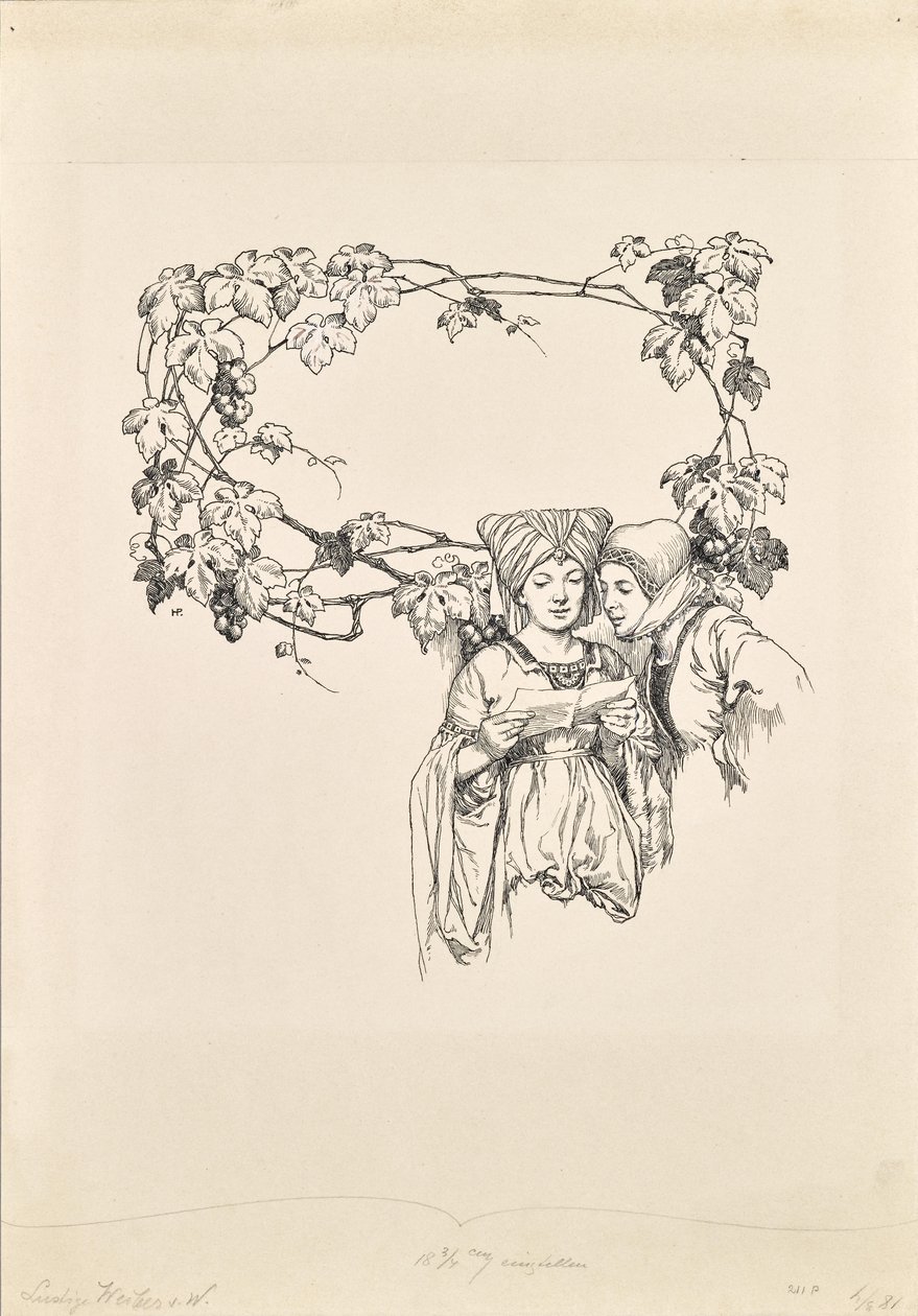 Pagina del calendario per "Le allegre comari di Windsor da Hans Printz
