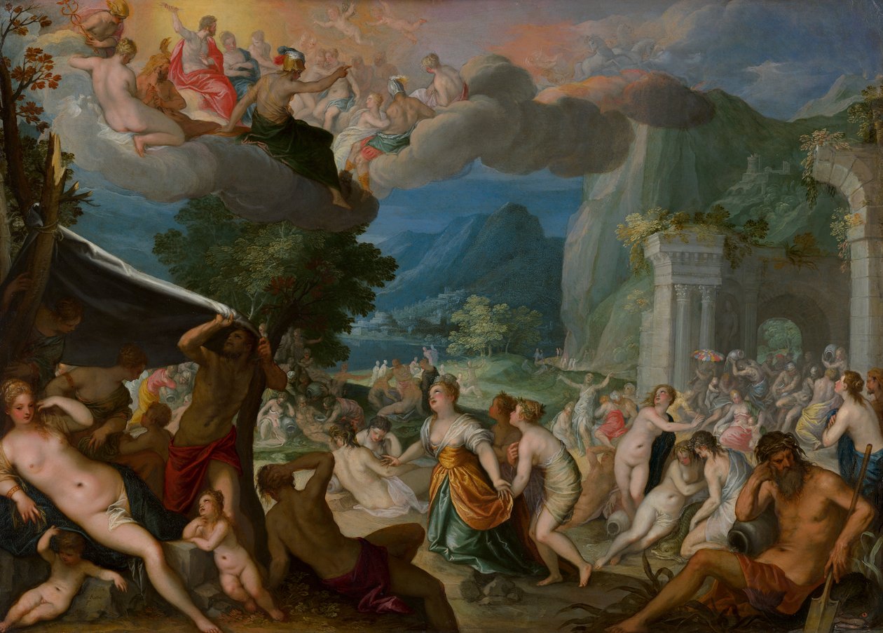 La caduta di Fetonte da Hans Rottenhammer