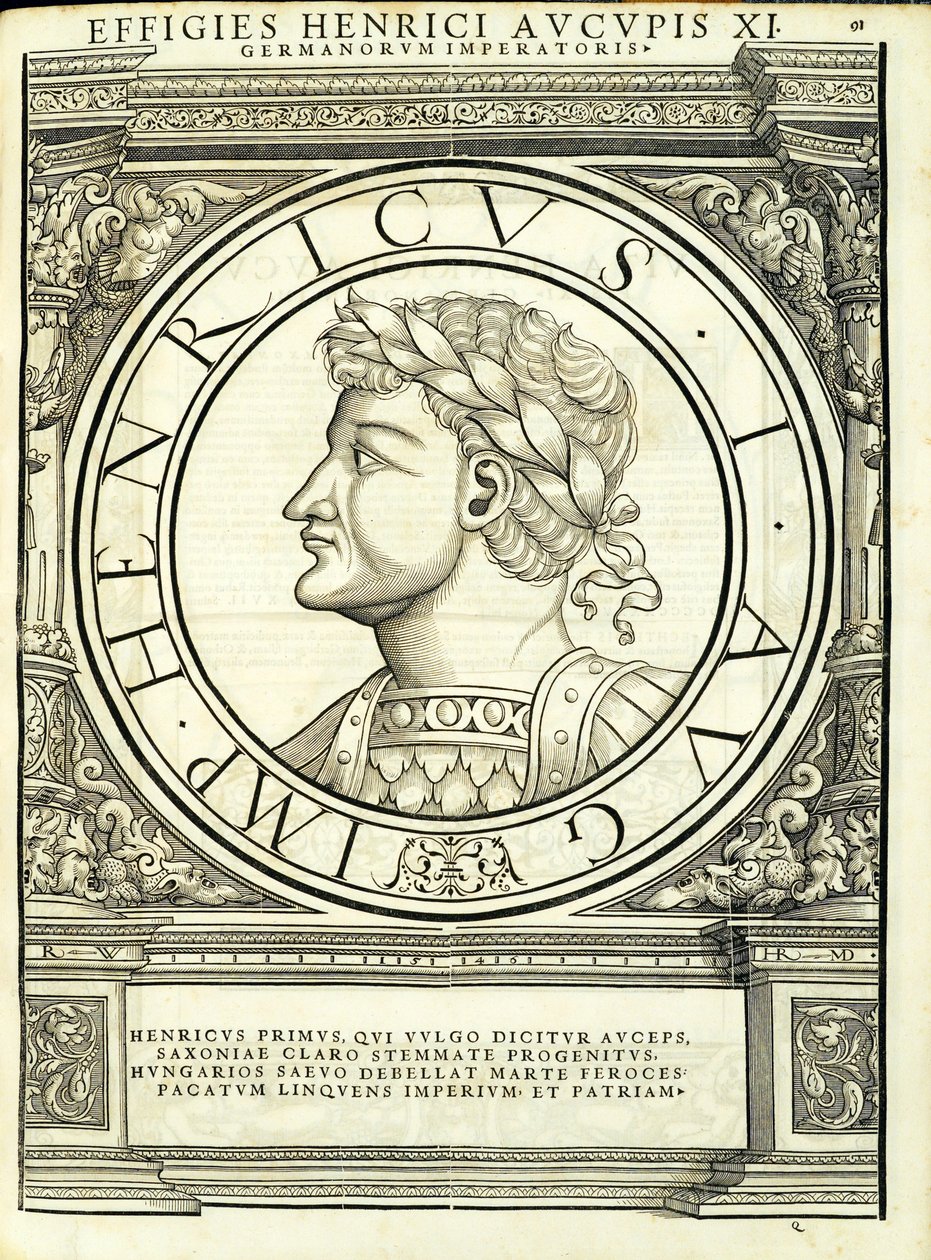 Henricus I Auceps, illustrazione da 