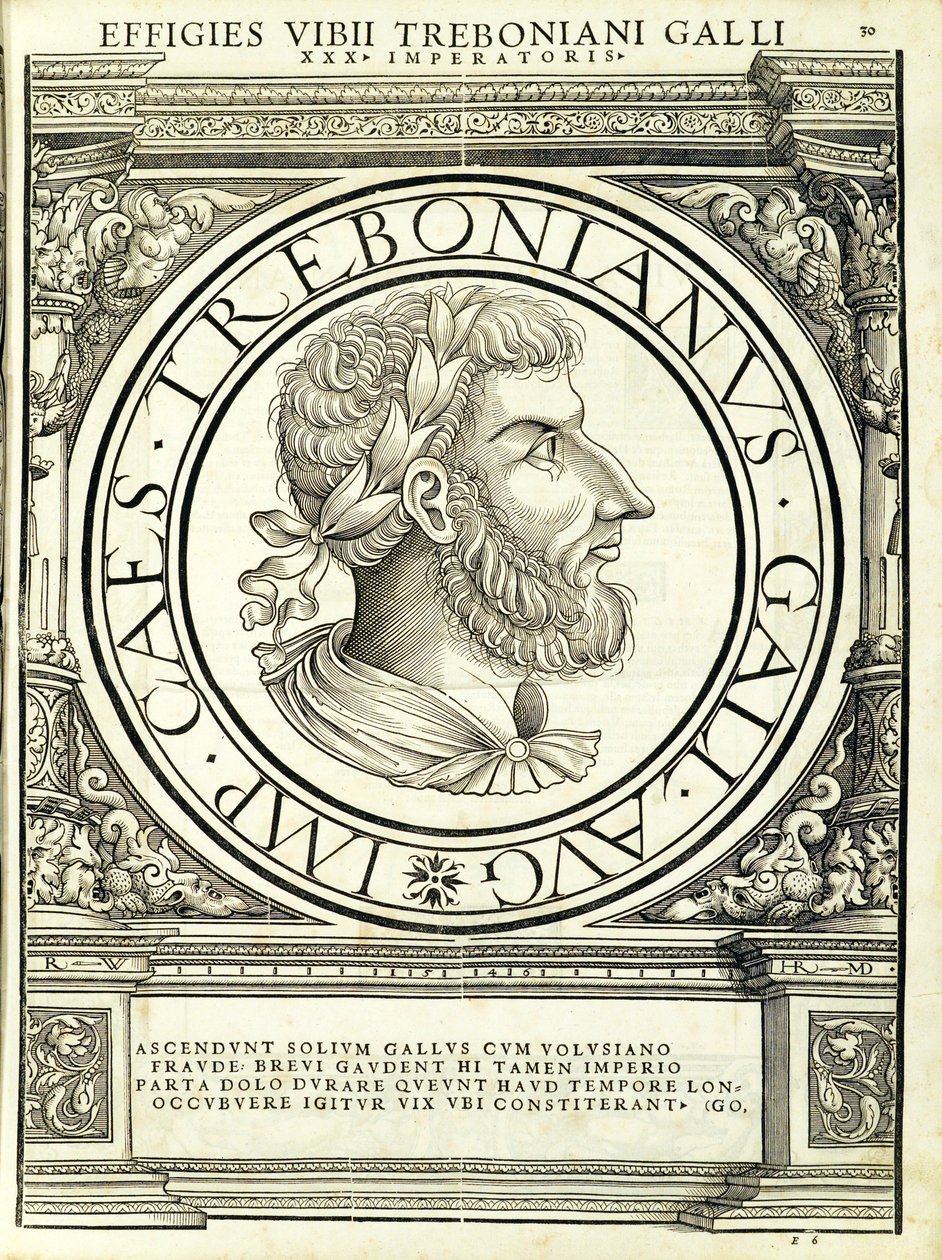 Treboniano Gallo, illustrazione da 