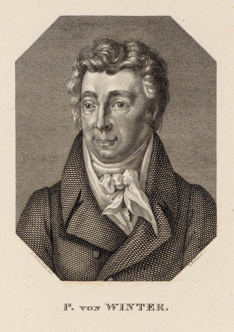 Ritratto del compositore Peter von Winter da Hans Rudolf Rahn