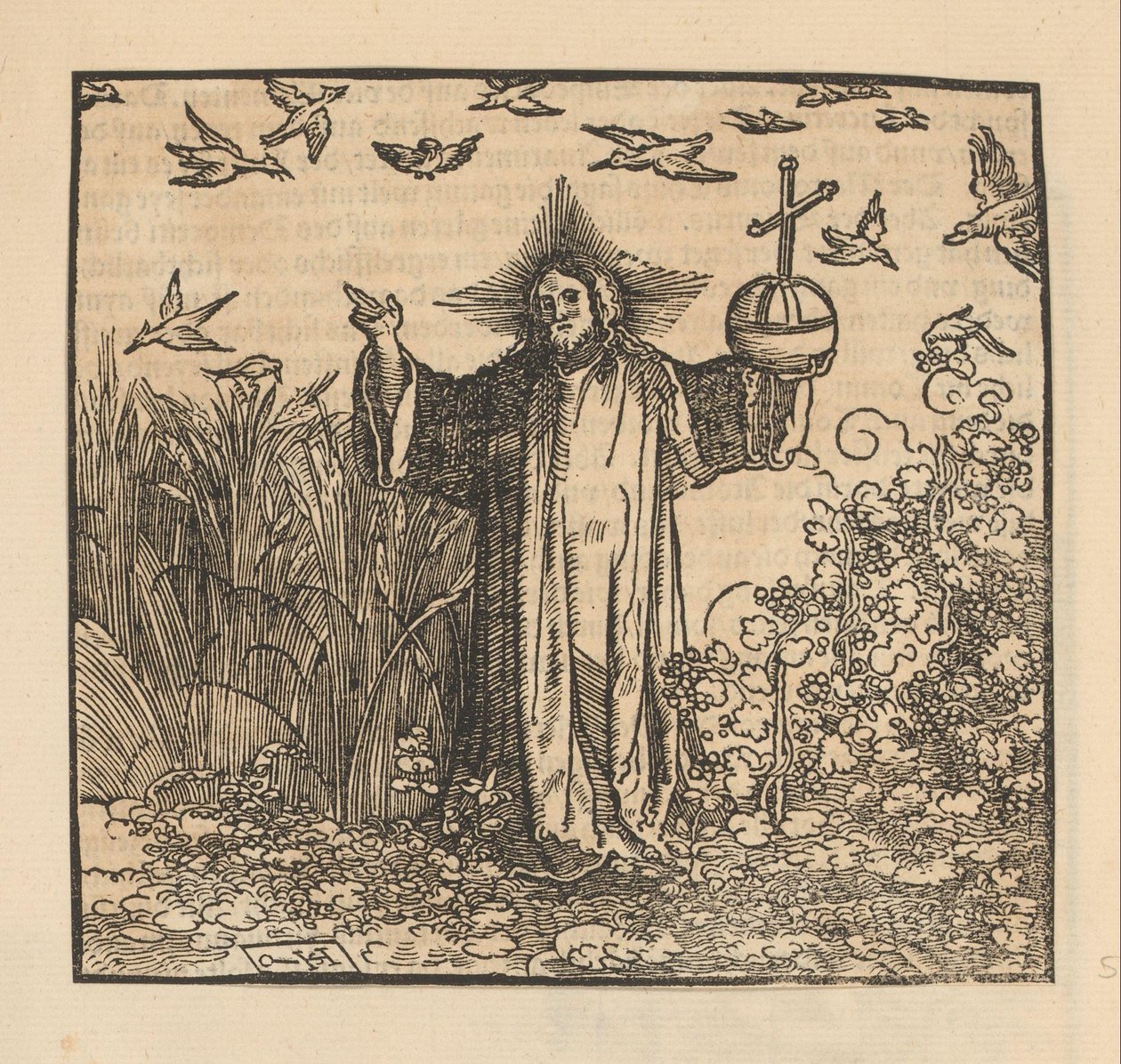 Cristo come Salvator Mundi da Hans Schäufelein (possibly)