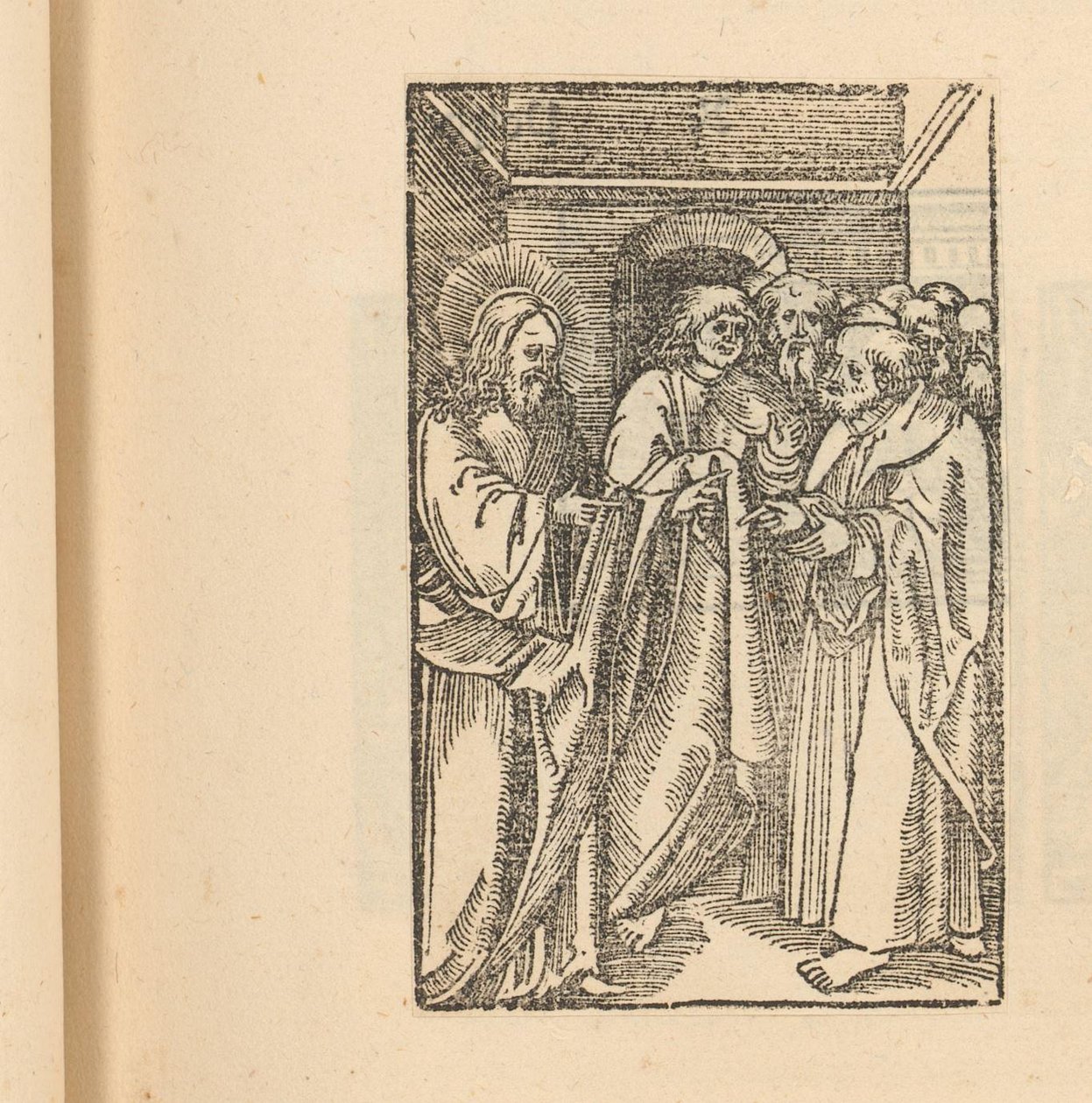 Cristo con un gruppo di uomini da Hans Schäufelein (possibly)