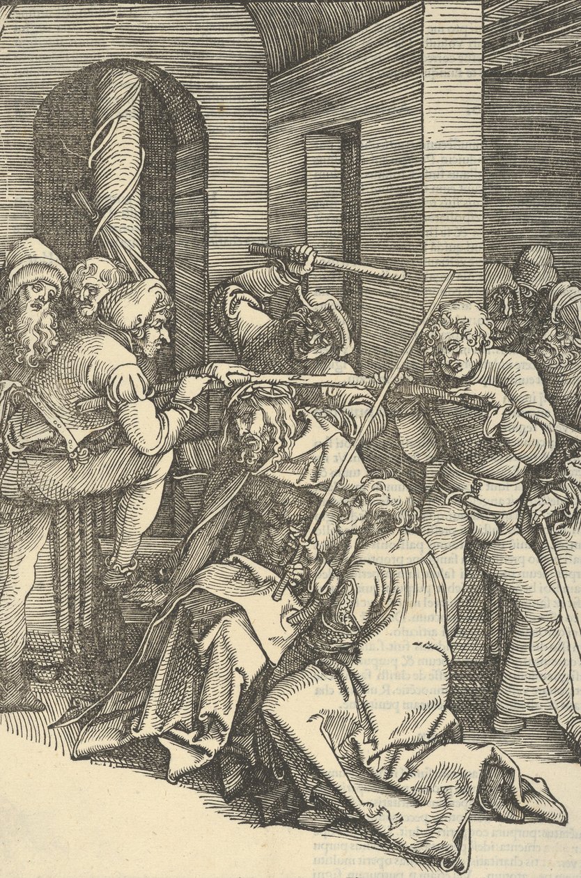 Cristo incoronato di spine, da Speculum passionis domini nostri Ihesu Christi da Hans Schäufelein the Elder