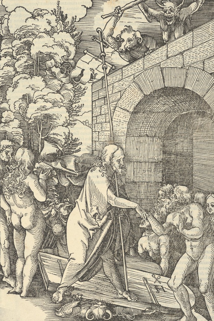 Cristo nel limbo, da Speculum passionis domini nostri Ihesu Christi, 1507 da Hans Schäufelein the Elder