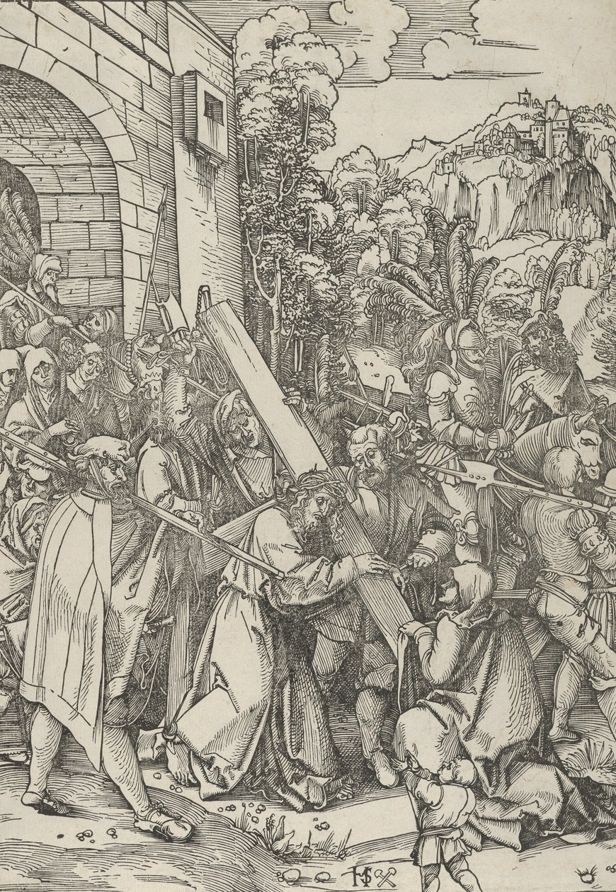 La Crocifissione da Hans Schäufelein the Elder