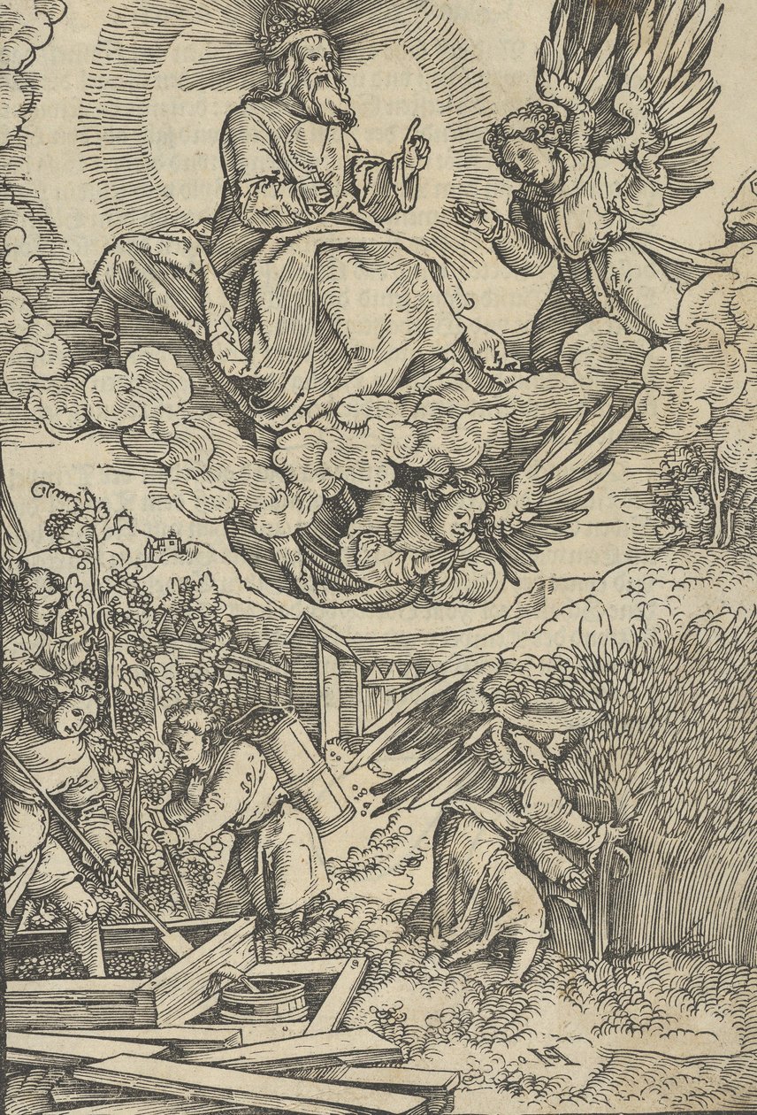 La vendemmia e il torchio del sangue da Hans Schäufelein the Elder