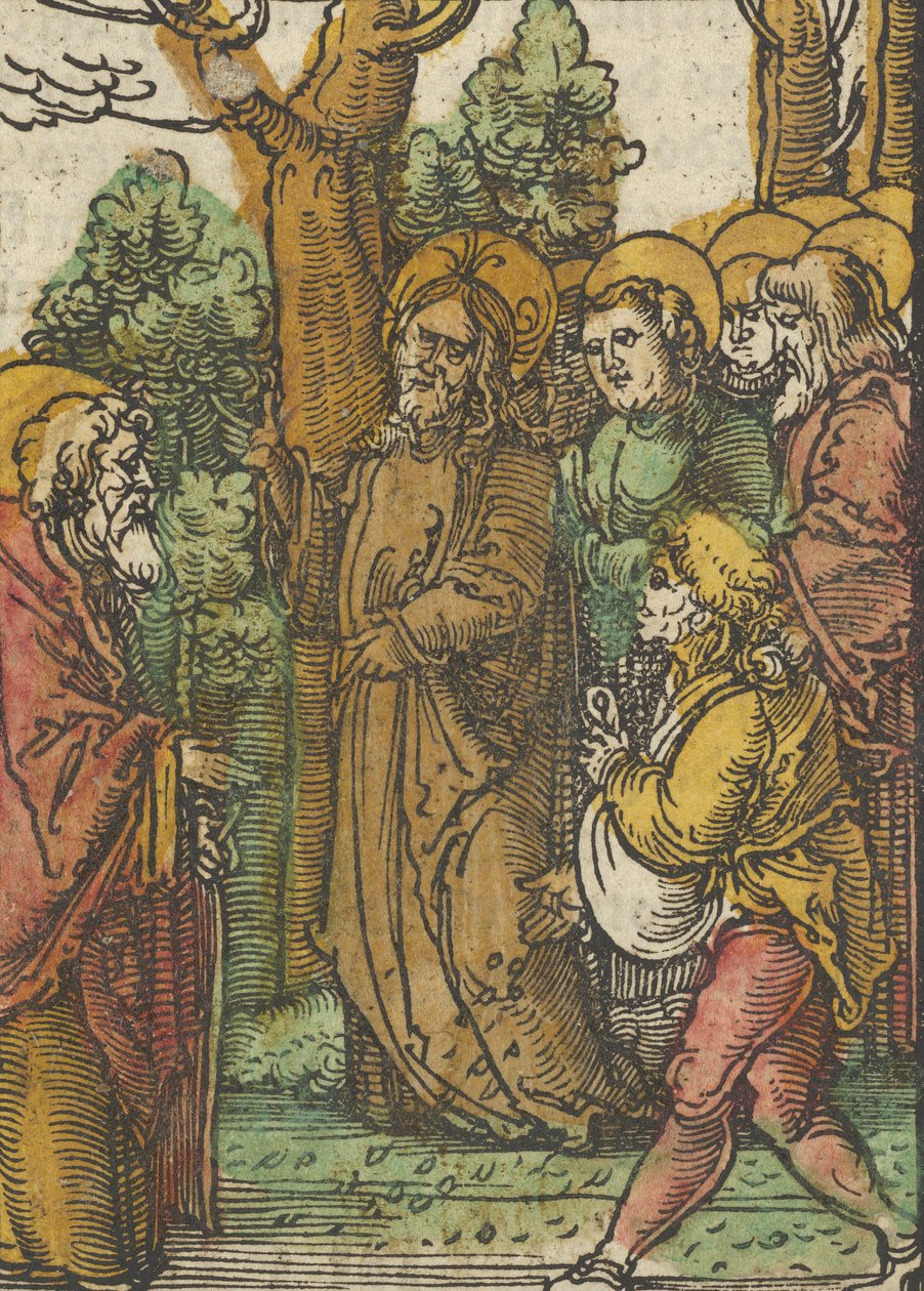 La parabola del seminatore e delle zizzanie, da Das Plenarium da Hans Schäufelein the Elder