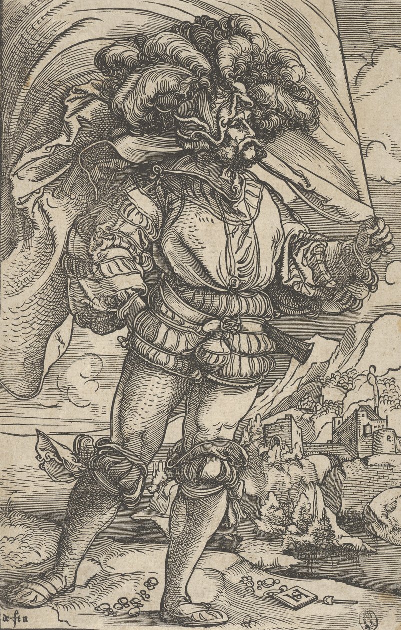 Il portabandiera, ca. 1515 da Hans Schäufelein the Elder