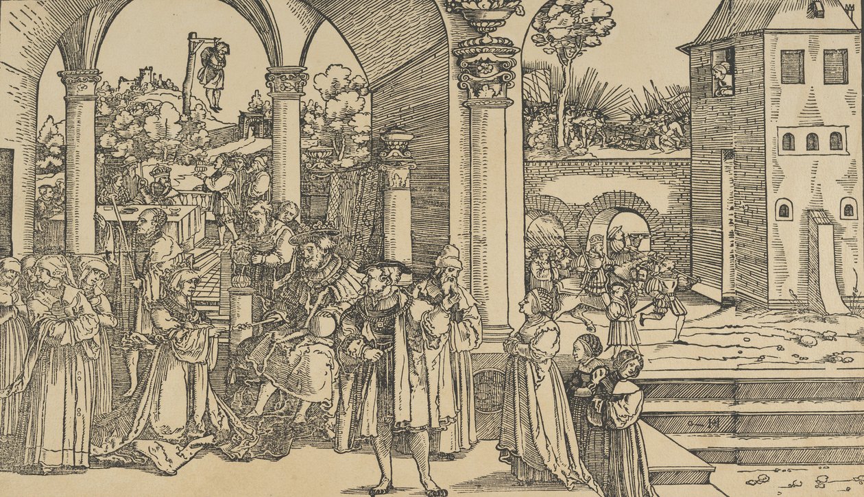 La storia di Ester da Hans Schäufelein the Elder
