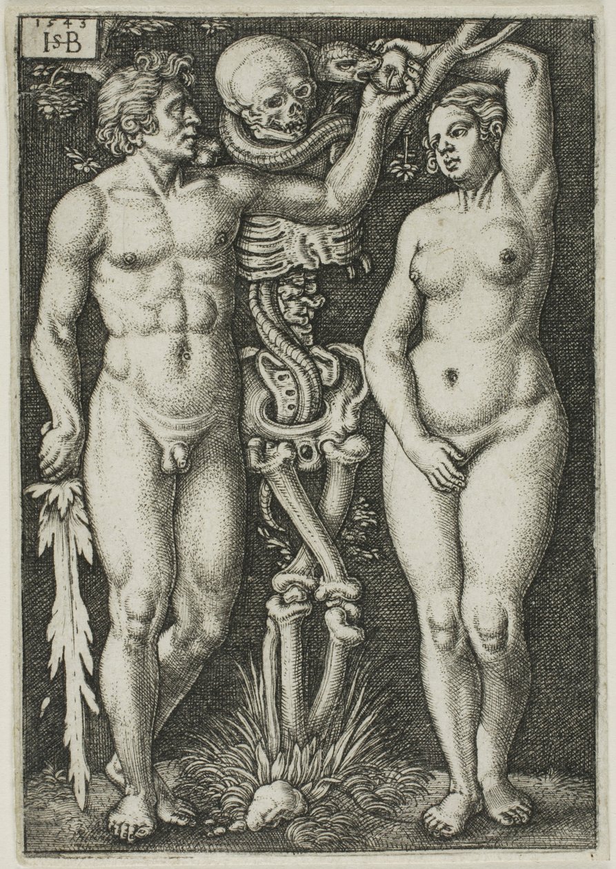 Adamo ed Eva da Hans Sebald Beham