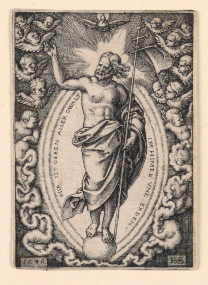 Cristo sul globo da Hans Sebald Beham