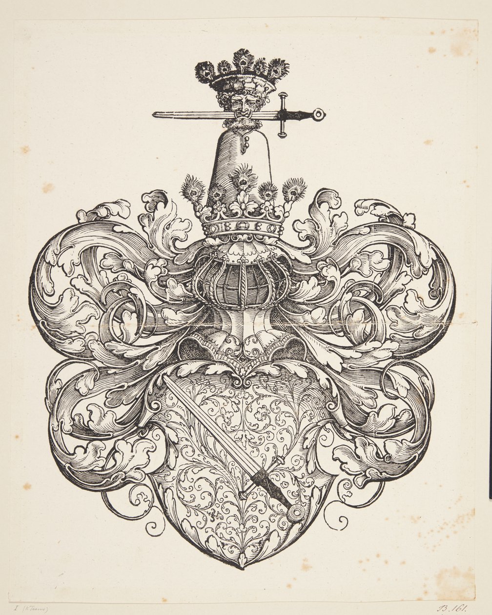 Stemma della famiglia Kress von Kressenstein da Hans Sebald Beham