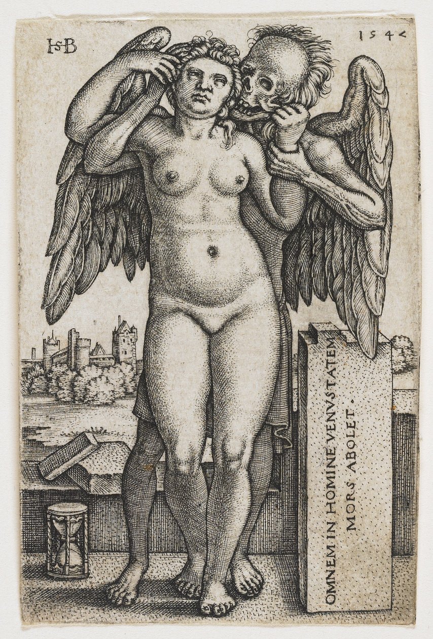 La morte che afferra una donna, 1547 da Hans Sebald Beham