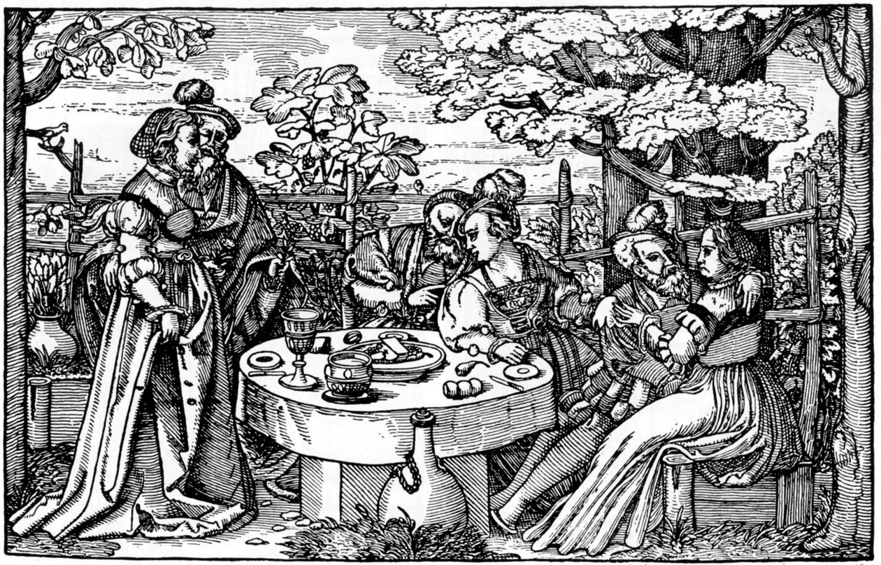 Giardino in Germania da Hans Sebald Beham
