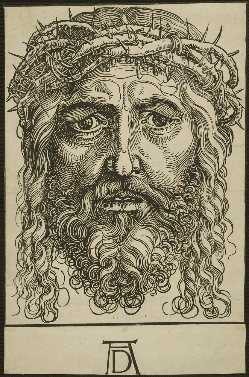 Testa di Cristo coronata di spine da Hans Sebald Beham