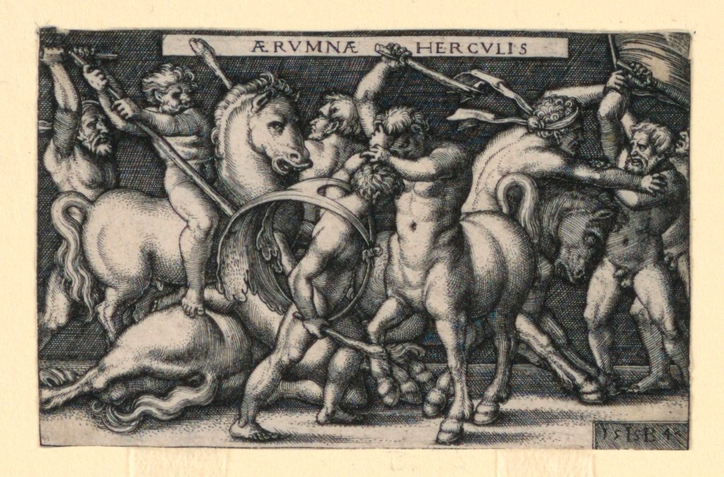 Ercole Combatte i Centauri da Hans Sebald Beham
