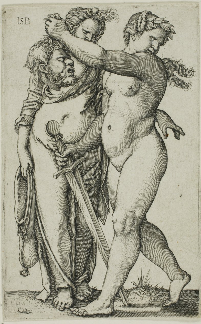 Giuditta che cammina verso sinistra e il suo servitore da Hans Sebald Beham