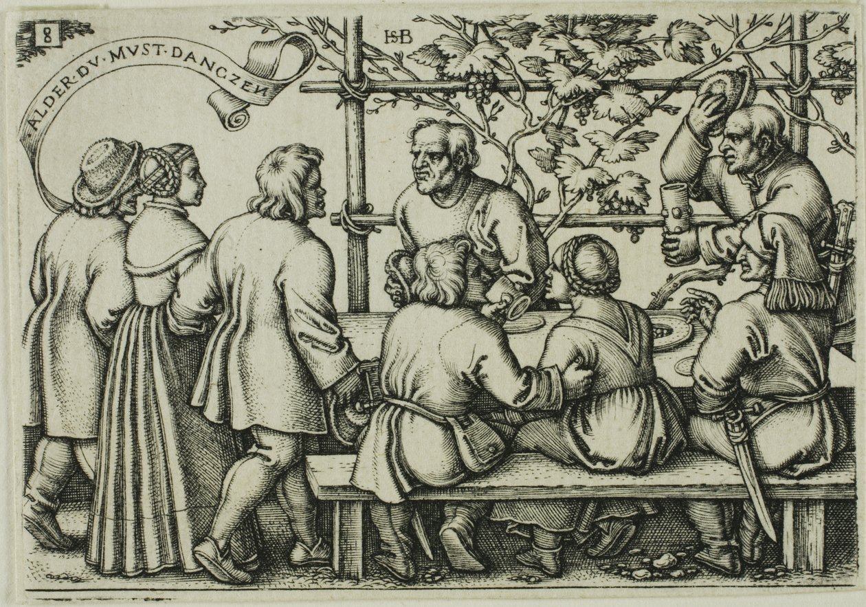 Festa dei contadini, piatto 8 dalla Festa dei contadini o dei dodici mesi da Hans Sebald Beham