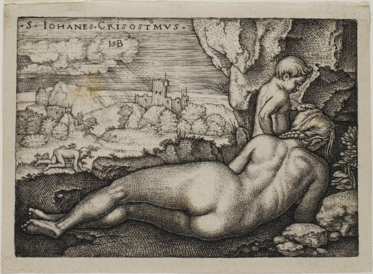 Penitenza di San Giovanni Crisostomo da Hans Sebald Beham