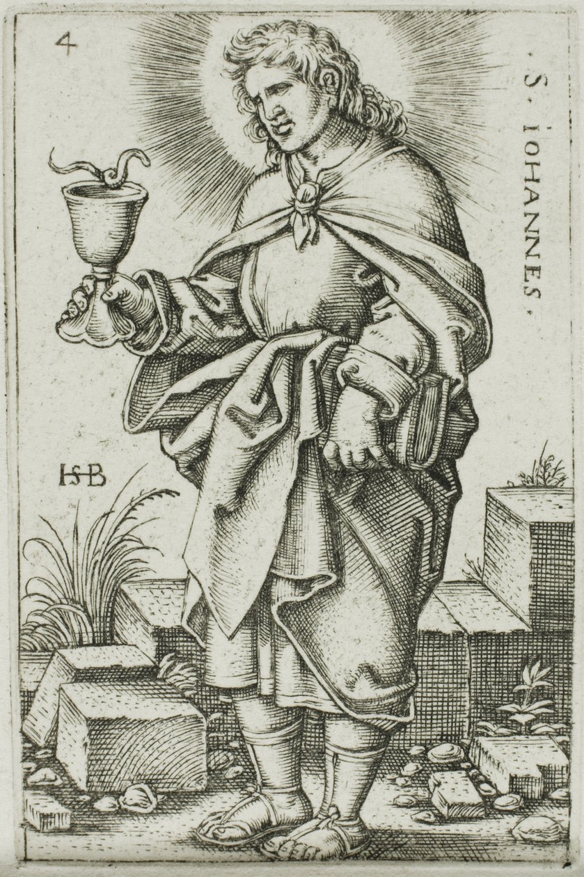 San Giovanni, tavola 4 da I dodici apostoli da Hans Sebald Beham