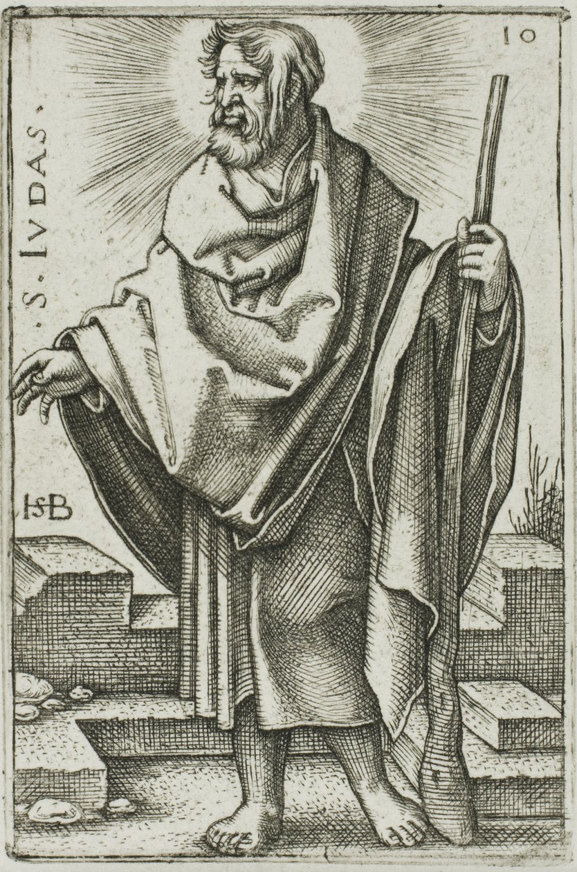 San Giuda, tavola 10 da I dodici apostoli da Hans Sebald Beham