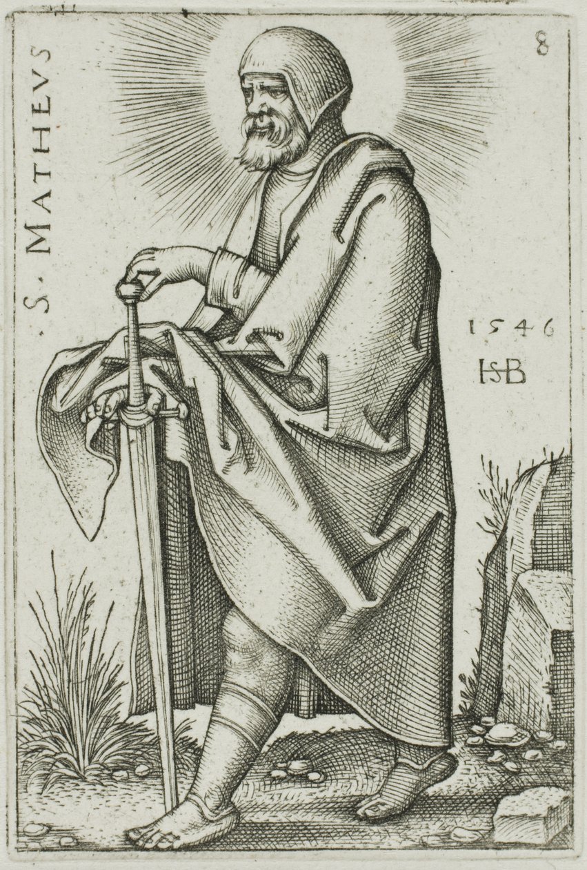 San Matteo, tavola 8 da I Dodici Apostoli da Hans Sebald Beham