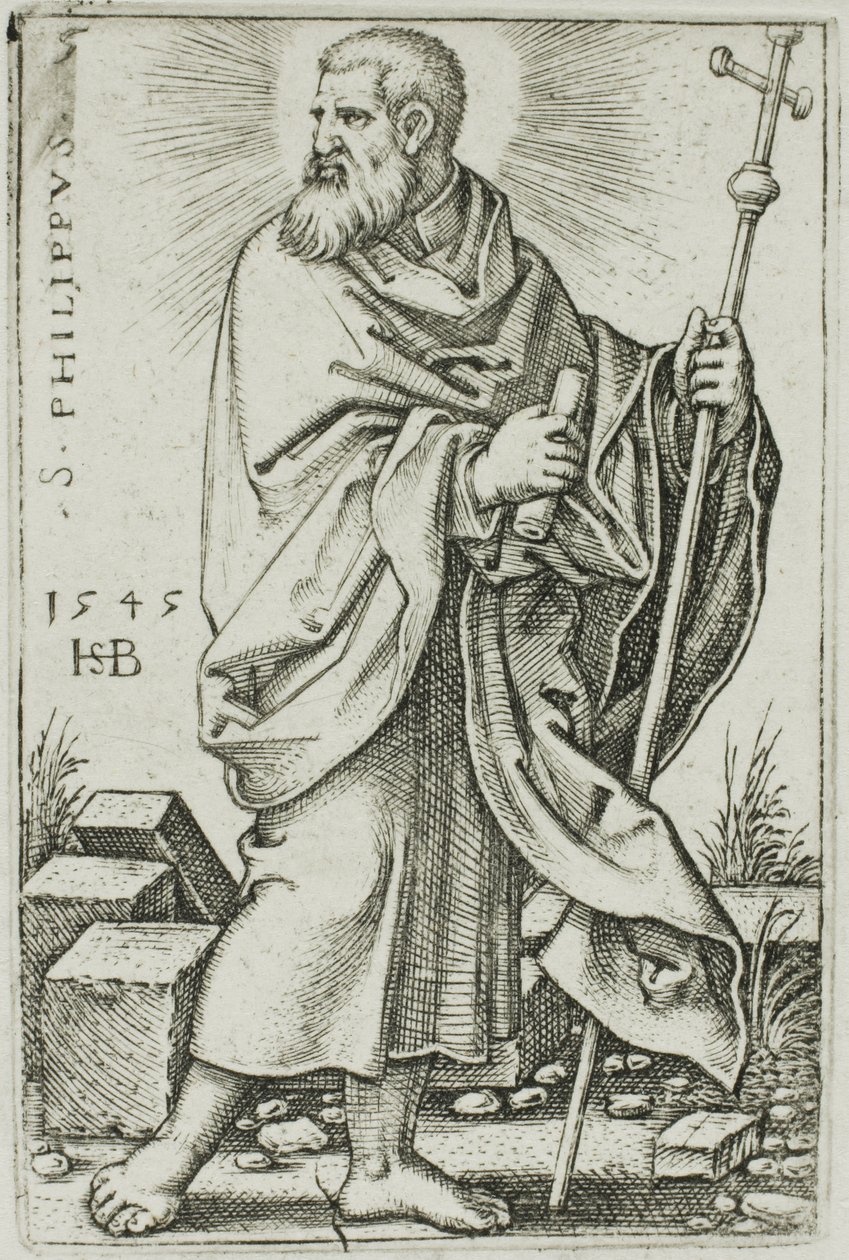 San Filippo, tavola 5 da I dodici apostoli da Hans Sebald Beham