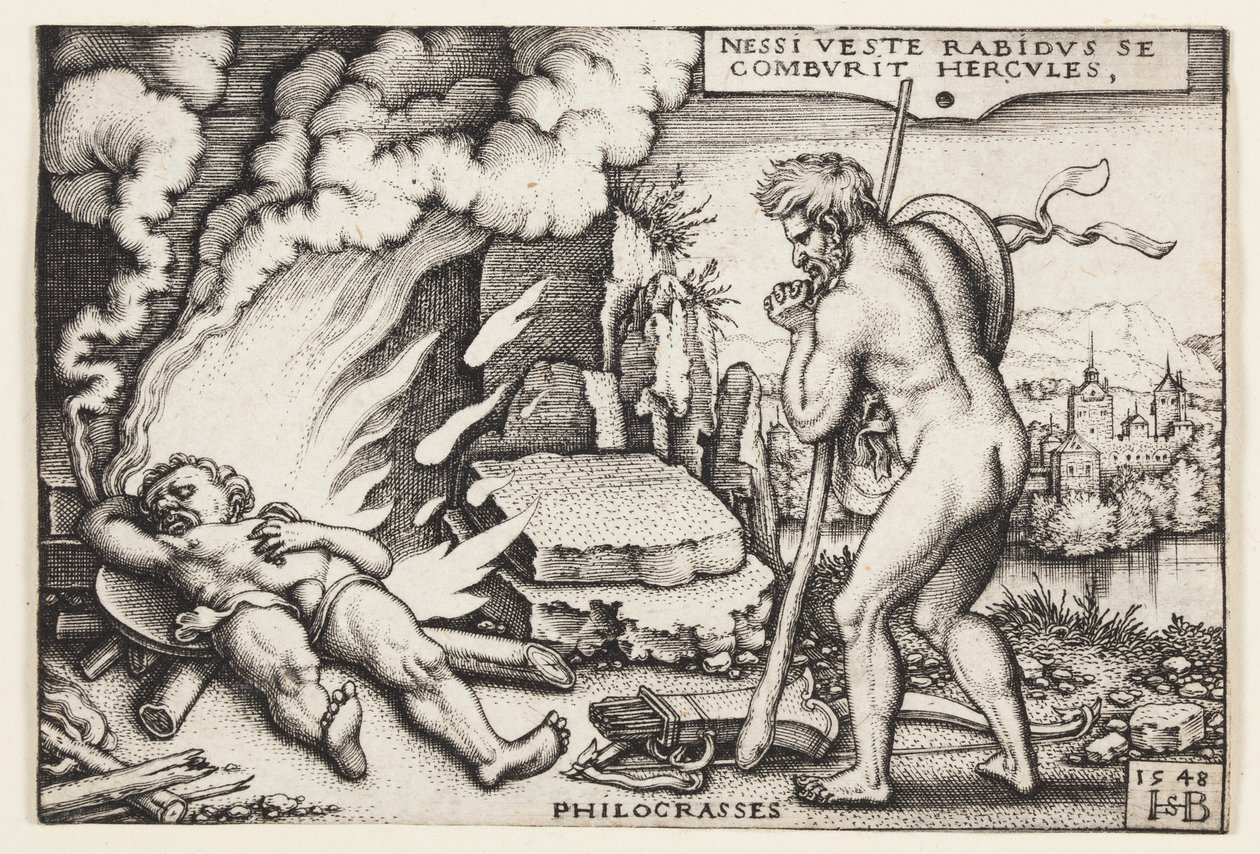 La morte di Ercole da Hans Sebald Beham