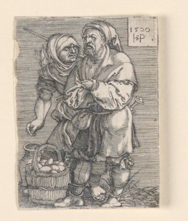 Il venditore di uova da Hans Sebald Beham