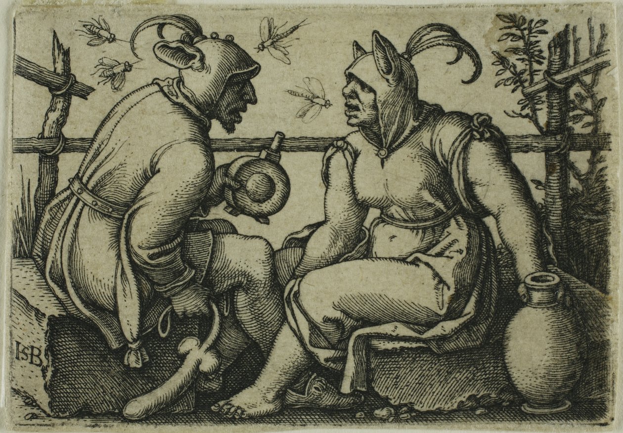 Il folle e la donna folle da Hans Sebald Beham