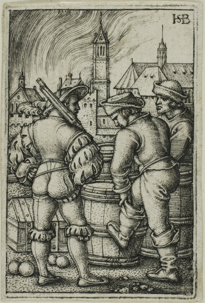 La guardia vicino alle polveriere da Hans Sebald Beham