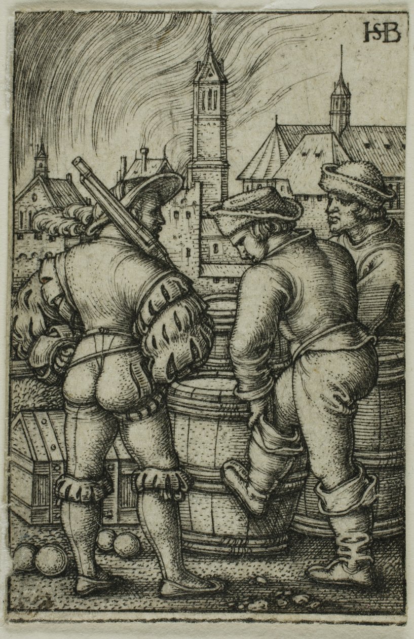 La guardia vicino alle polveriere da Hans Sebald Beham