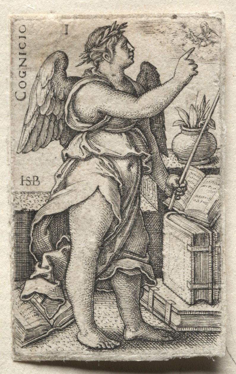 La Conoscenza di Dio e le Sette Virtù Cardinali: Conoscenza di Dio - Cognicio da Hans Sebald Beham