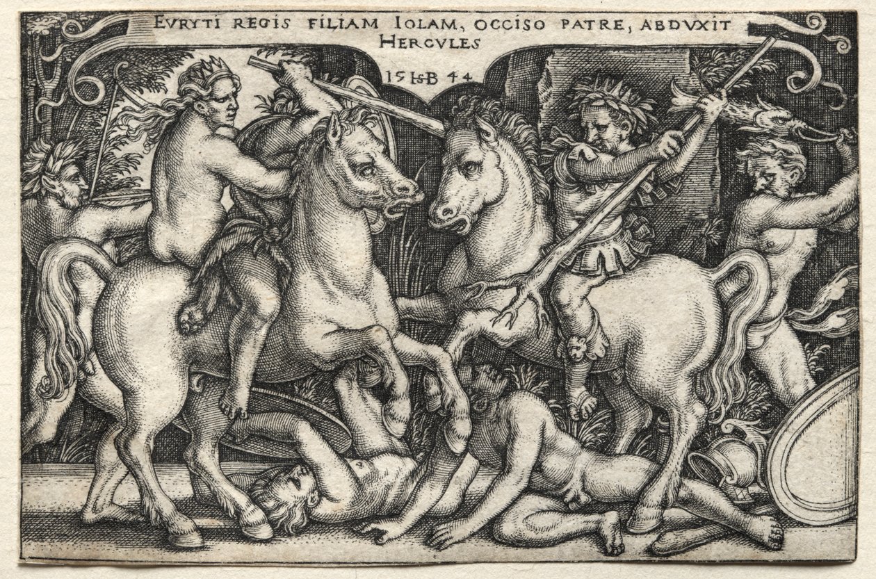 Le Fatiche di Ercole: Ercole Rapisce Iole da Hans Sebald Beham