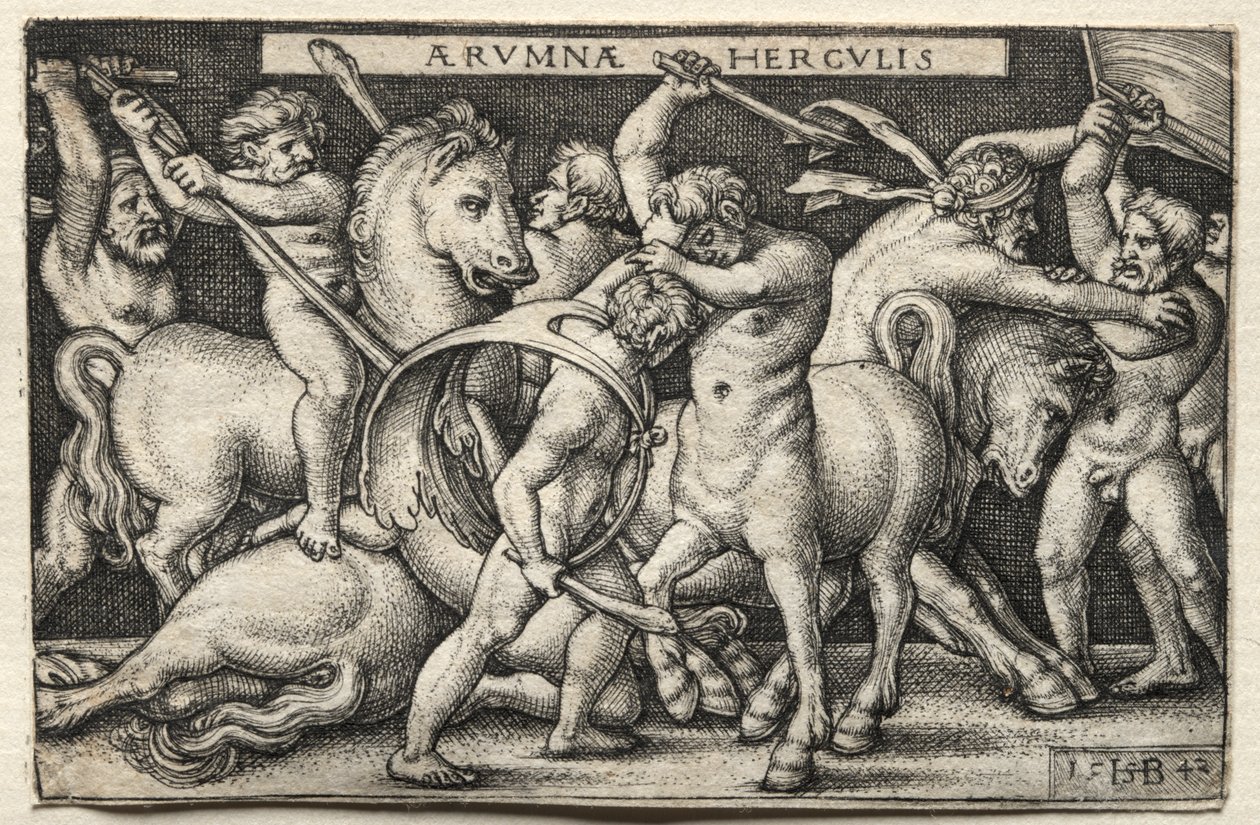 Ercole che sconfigge i Centauri da Hans Sebald Beham