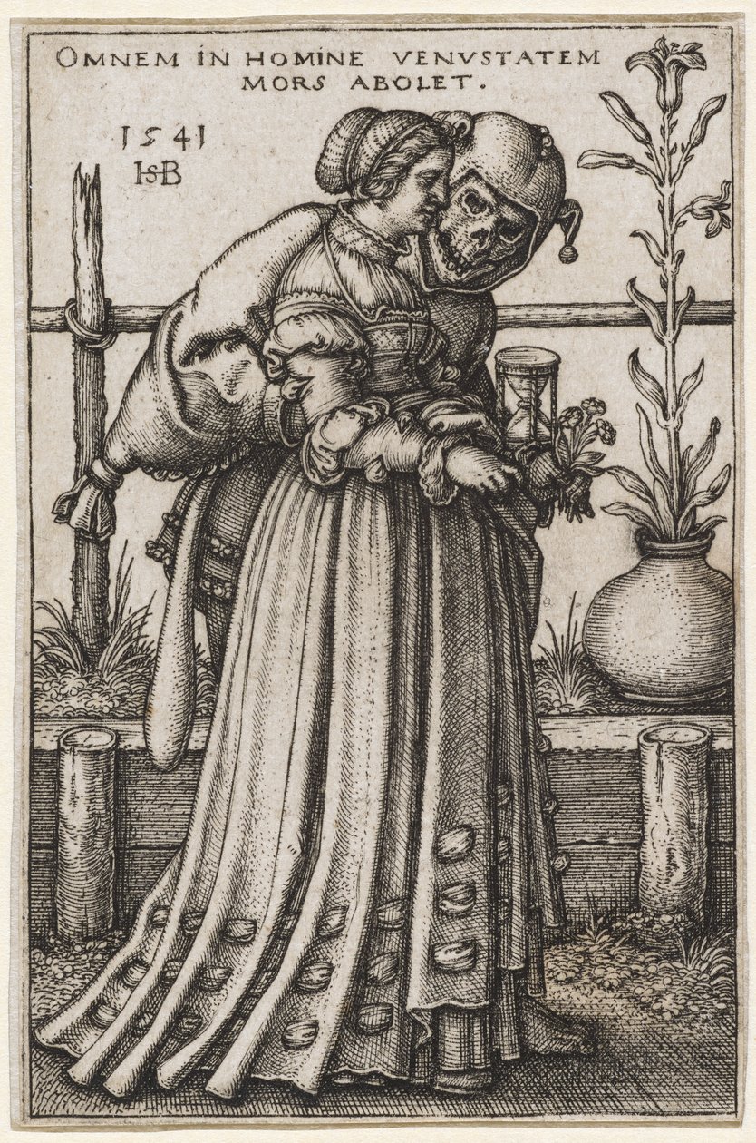 La signora e la morte, 1541 da Hans Sebald Beham