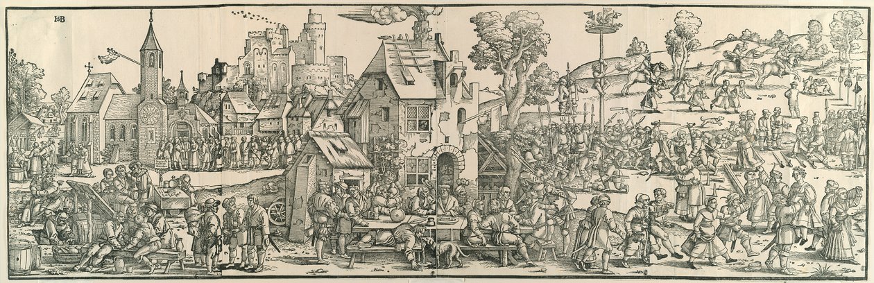 La Grande Fiera del Villaggio da Hans Sebald Beham
