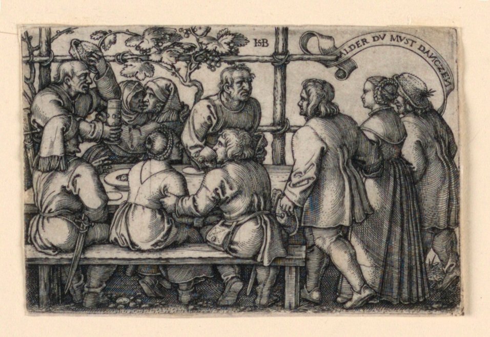 La festa dei contadini (Alder du must danczen) da Hans Sebald Beham