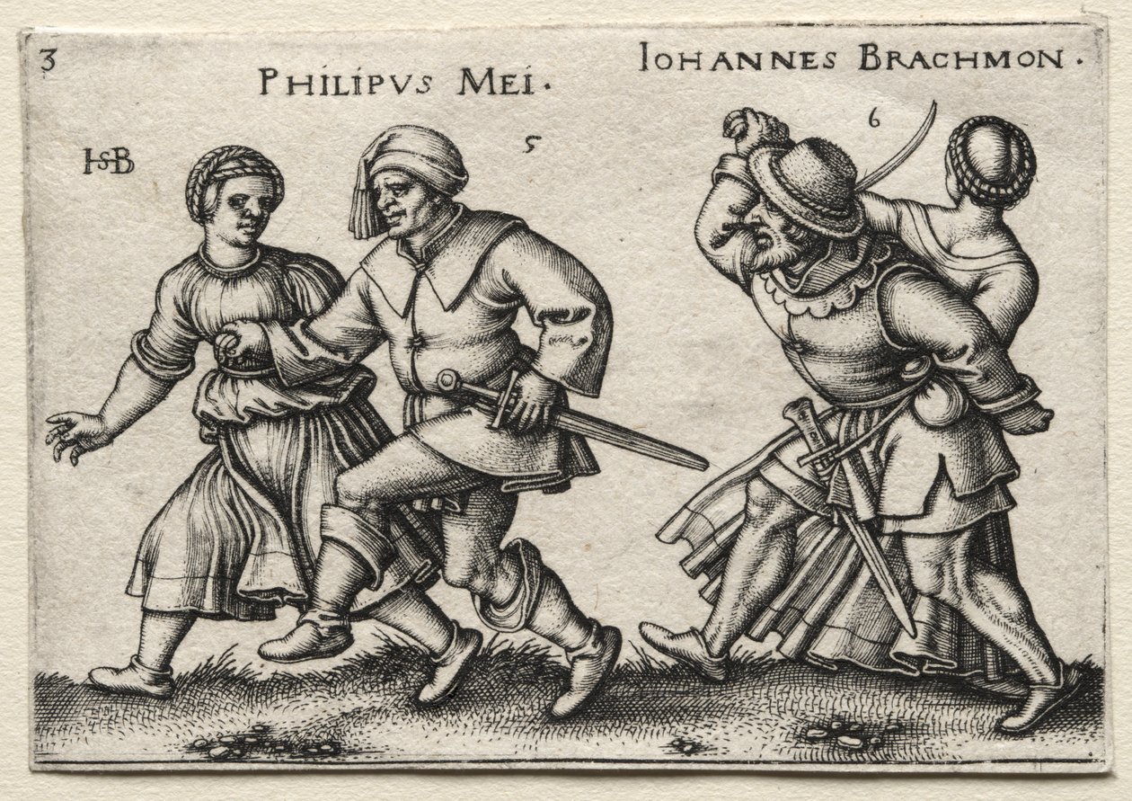 Il matrimonio del villaggio: Philipus Mei / Johannes Brachmon da Hans Sebald Beham