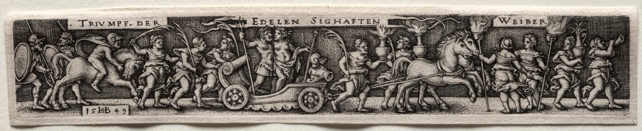 Trionfo delle donne, 1549 da Hans Sebald Beham