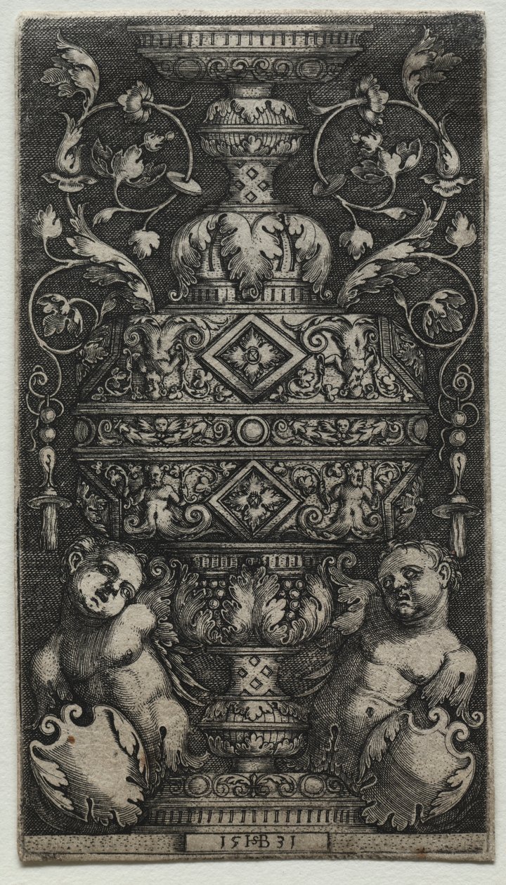 Vaso ornato di bambini da Hans Sebald Beham