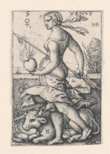 Venere, dai Sette Pianeti da Hans Sebald Beham