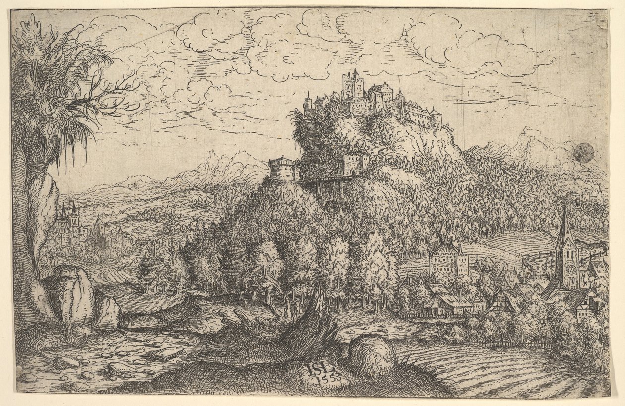 Paesaggio, 1553 da Hans Sebald Lautensack