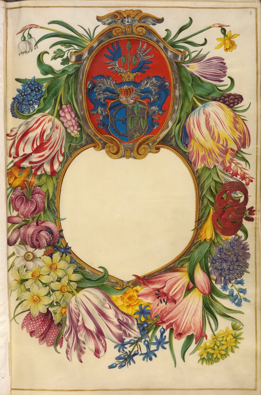 Tedesco: Frontespizio Moller-Florilegium (1) da Hans Simon Holtzbecker