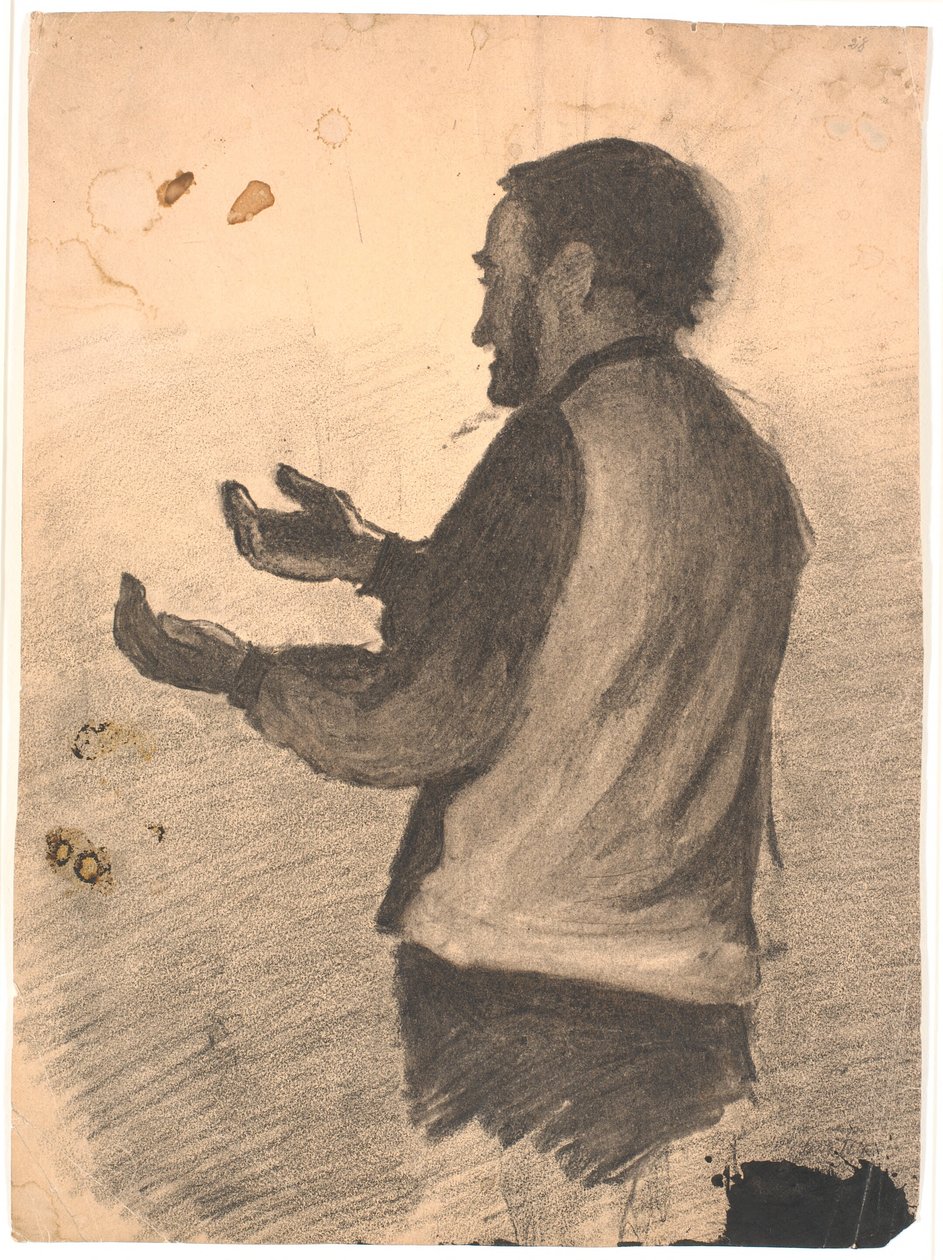 Uomo in piedi che batte le mani da Hans Smidth